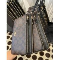 ราคา แท้100 Coach C5576 Double Zip Wallet คล้องมือใบใหญ่ 2 ซิป (15583116378)
