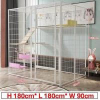 ราคา กรงแมว Cat Cage กรงแมวแบบใหญ่ๆ บ้านแมวแบบใหญ่ พื้นที่ว่างขนาดใหญ่ ป้องกันไม่ให้สัตว์เลี้ยงหลบหนี กรงแมว (126925292273)