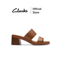 ราคา Clarks รุ่น JAYLAN DUSK สี TAN LEATHER รองเท้าแตะส้นสูงผู้หญิง หนังแท้ คุณภาพดี ใส่สบาย (24368803308)