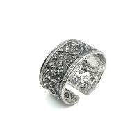 ราคา DSP กำไลเงินตอกลายไทย ลายประจำยาม เงินแท้ 925 925 Sterling Silver Flower Cuff Bangle GSPC0084 (11327297077)