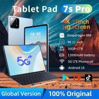 ราคา 3 years local warranty 2026 Global Version Original Pad 7S Pro Tablet 11inch HD 4K Android 14 22GB 2TB 20000mAh 5G Dual SIM WiFi GPS Tablet PC (24448666274)