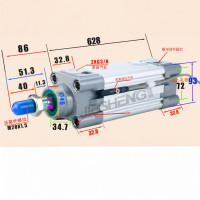 ราคา กระบอกลมแบบลูกสูบอะลูมิเนียมอัลลอยด์ Festo DNC Series รุ่น PPV A ชิ้นส่วนและส่วนประกอบมาตรฐานอุตสาหกรรมที่ปรับแต่งได้ (18107330560)