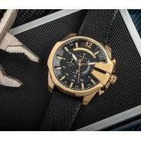 ราคา นาฬิกายี่ห้อ Diesel สายหนังสีดำ (21561442205)
