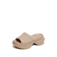 ราคา Chunky Staccato Womens Slip On Platform Sandals รองเท้าแตะผู้หญิง รองเท้าส้นตึก EE503 (24438672599)