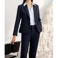 ราคา G2000 มีกางเกง กระโปรงเข้าชุด เสื้อสูทผู้หญิงสีกรมท่า ทรง SLIM FIT พับแขนสูทได้ (24809406838)