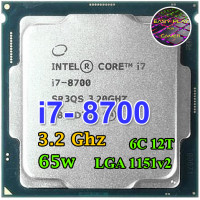 ราคา ซีพียู CPU Intel Core i7 8700 6คอ12เทรด 65W LGA 1151v2 ฟรีซิลิโคน1ซอง i7 8700 (14045284902)
