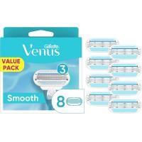 ราคา Gillette Venus Smooth Womens Razor Blade Refills 8 Count Lubracated เพื่อปกป้องผิวจากการระคายเคือง (23053682984)