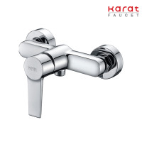 ราคา Karat Faucet ก๊อกผสมยืนอาบแบบก้านโยก ติดกำแพง สำหรับฝักบัวสายอ่อน KF 18 760 50 (16429833091)