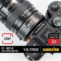 ราคา VILTROX EF NEX IV ออโต้เลนส์โฟกัสอแดปเตอร์สำหรับเลนส์ Canon DSLR EF EF S ใช้กับ SONY Mirrorless รับ A9 AII7 A7RII A7SII A5000 A5100 A6000 A6300 A6500 Nex 5 Nex 6 Nex 7 Auto Focus Lens Adapter EF NEX E