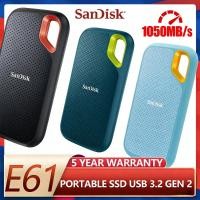 ราคา SanDisk Extreme Portable SSD E61 1TB 2TB 4TB External Solid State Drive USB C 1050MB s High Performance Storage Device (126606040319)