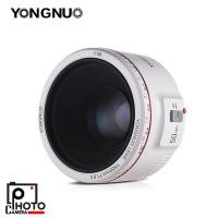 ราคา Yongnuo YN 50mm f 1 8 II for Canon EF White เลนส์โลหะทำงานเงียบโฟกัสไว ประกันศูนย์ในไทย (15103465798)
