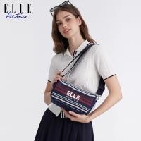 ราคา ELLE Active กระเป๋าสะพายข้างสไตล์กีฬาแบบฝรั่งเศสสีสันสดใสพร้อมลายขวางหลายสี (26182606975)