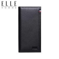 ราคา ELLE HOMME กระเป๋าสตางค์หนังแท้สำหรับผู้ชายทรงยาว จุของได้มาก มีช่องใส่การ์ดหลายช่อง (25924860744)