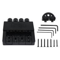 ราคา 1 Set 4 String Headless Bass Guitar Bridge System Electric Bass Part for Headless Electric Bass Replacement (22216035946)