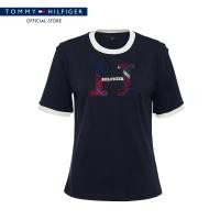 ราคา Tommy Hilfiger เสื้อยืด ผู้หญิง รุ่น XW0XW07035 DW5 สีน้ำเงิน (26178564655)