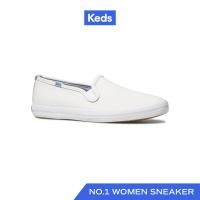 ราคา KEDS รองเท้าผ้าใบหนัง แบบสวม รุ่น CHAMPION CORE SLIP LEATHER สีขาว WH48600 (656586832)