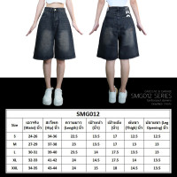 ราคา SMG012 กางเกงยีนส์ขาสั้นผู้หญิง ผ้ายีนส์ฟอกนุ่ม Gasoline Garage ปั๊มน้ำมันแก๊สโซลีน SMG (25250067786)
