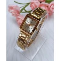 ราคา นาฬิกา CASIO รุ่น LTP V007G 9E LTP V007G 9E นาฬิกาสำหรับผู้หญิง สายสแตนเลส สีทอง หน้าปัดเหลี่ยม ของแท้ 100 ประกันสินค้า1 ปีเต็ม (312378375)