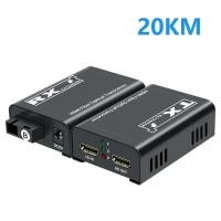 ราคา 3KM 20Km HDMI Fiber Extender Over Single SC Fiber Optical Cable 1080P HDMI To Fiber Optical Video Transmitter Receiver Converter (127031870328)