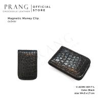 ราคา Prang Crocodile Leather Magnetic Money Clip คลิปหนีบธนบัตร หนังจระเข้ C ACMC 013 T L (23130739872)