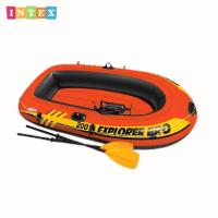 ราคา INTEX Explorer 200 SET 58331 เรือยาง 2 ที่นั่ง แถมไม้พาย สูบลมมือ ขนาด 185 94 41 cm รับน้ำหนัก 95 kg (25755843506)