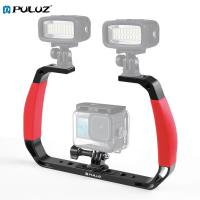 ราคา PULUZ อุปกรณ์ดำน้ำใต้น้ำอลูมิเนียมอัลลอยด์สองซิลิโคนจับสำหรับ GoPro DJI OSMO Action Insta360และชุดกล้องถ่ายภาพอื่นๆ (22042128902)