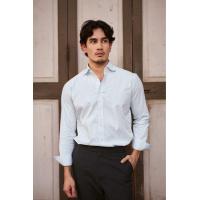 ราคา The Finery The Imperial Shirt เสื้อเชิ้ตแขนยาว Blue Stripe ผ้า Egyptian Cotton 100 Italian Spread Collar Slim Fit (26120826116)