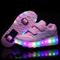 ราคา Heelysรองเท้าผ้าใบมีไฟLEDรองเท้าลำลองติดล้อ 2 ล้อสำหรับเด็กผู้ชายและผู้หญิงรองเท้าโรลเลอร์สเก็ตเด็กแบบมีล้อ 2023 (19893778226)