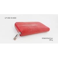 ราคา sale SS กระเป๋าสตางค์ซิปรอบหนังขัดมัน หนังปลากระเบนแท้ สีพื้น (7733513946)
