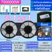 ราคา ซื้อ 1แถม 1 ไฟโซล่าเซลล์ ไฟUFO Solar Light ไฟถนน LED โซล่าเซลล์สนาม ไฟแสงอาทิตย์ ไฟ โซล่าเซลล์ แบตเตอรี่โซล่าเซลล์ (25464036107)