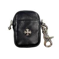 ราคา Genuine Chrome Hearts Crocore Cross Chain Leather Small Wallet 25 Spring And Summer New Trend Line Fashion Spring Buckle Earphone Small Bag 2025 American NEW (24845834038)