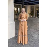 ราคา ชุดอิสลามสวยๆใส่ออกงาน ชุดเดรสมุสลิม รุ่นกุหลาบทรงบาน ชุดใส่รายอ ชุดใส่นิกะห์ ชุดเจ้าสาวอิสลาม (25721176819)