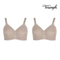 ราคา Triumph เซ็ตเสื้อชั้นในคู่ เสื้อชั้นในไม่มีโครง เต้าทรงซับฟองน้ำบาง รุ่น Form Beauty 075 P รหัส 10001745 สีน้ำตาล (23967275337)