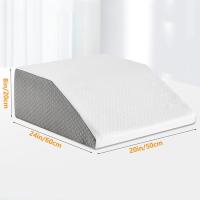 ราคา Leg Pillow 8inch Leg Elevating Pillow for LegsRest SleepingLeg Wedge Pillow for Side Sleeping Memory Foam Leg Wedge Pillow (24566179659)