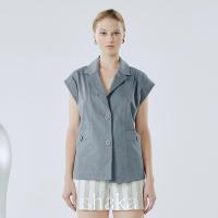 ราคา Shaka AW24 Boxy Vest เสื้อกั๊กแขนล้ำ ทรงกระบอก ปกสูท VS 8240912 (22662580457)