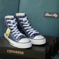 ราคา Converse All Star Classic ox Blue Hi รุ่นฮิต สีกรม หุ้มข้อ รองเท้าผ้าใบ คอนเวิร์ส ได้ทั้งชายหญิง (4559860083)