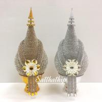 ราคา ฟรีค่าจัดส่ง l ราคาสินค้าเป็นคู่ l พานพุ่ม พานพุ่มเงินทอง พานพุ่มสักการะ พานพุ่มบูชา แจกันบัว แจกันดอกบัว (17141749946)