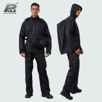ราคา POLE RACING ชุดขี่มอเตอร์ไซค์กันน้ำ เสื้อกันฝนและกางเกงแยกชิ้น (25063084264)