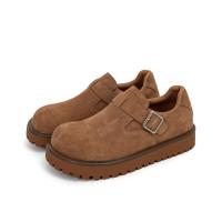ราคา รองเท้าโลฟเฟอร์ Birkenstock หัวเข็มขัดวินเทจ พื้นหนา หุ้มส้น (126321271836)