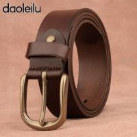 ราคา Daoleilu หนังวัวแท้ 100 เข็มขัดผู้ชาย หัวทองเหลืองวินเทจ หนังเกรดพรีเมียม ใส่ได้ทุกวัน แมตช์ยีนส์ ลำลอง หรือออฟฟิศ (26068548855)