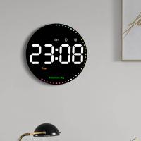 ราคา Koklife นาฬิกาติดผนังดิจิตอล LED 10นิ้วนาฬิกาอิเล็กทรอนิกส์บอกวันที่สำหรับห้องนั่งเล่นผู้ใหญ่ (18503418855)