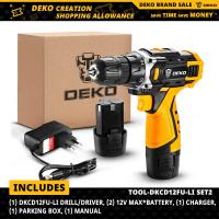 ราคา DEKOมาใหม่Banger 12V SET2 สว่านไร้สายไขควงไฟฟ้า (728342779)