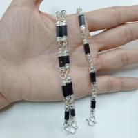 ราคา เครื่องประดับแฟชั่นผู้หญิงสร้อยคอและสร้อยข้อมือนิลแท้จากเมืองกาญจน์ นิลแท้ก้านไม้ขีดขนาด 4 mm ชุบทองและชุบทองคำขาว (16395861100)