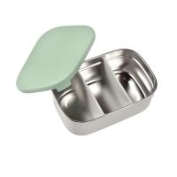 ราคา BEABA กล่องอาหารสแตนเลส Stainless Steel Lunch Box Frosty Green Grey (15202560827)