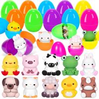 ราคา 10 PCS Prefilled Easter Eggs with Animal Finger Puppets Toys Easter Basket Stuffers Fillers for Toddlers Classroom Prize Supplies Easter Party Favors for Kids Eggs for Plastic Eeaster Egg Hunt Toys (2