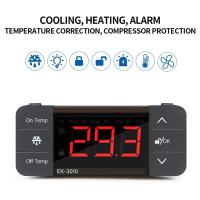ราคา Digital Temperature Controller 220V Cool Heat Switch Refrigerator Refrigeration Defrost Thermostat Sensor (22613841959)