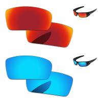 ราคา เลนส์อะไหล่ทดแทนป้องกันรอยขีดข่วนโพลาไรซ์2คู่สำหรับ Oakley Gascan OO9014แว่นกันแดดปกป้อง UV 60มม (22517535315)