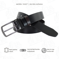 ราคา JACOB เข็มขัดหนังสีดำ สีน้ำตาล BLACK BROWN รุ่น 52207 (126658581231)