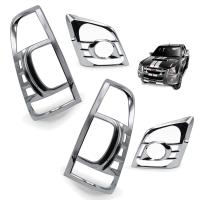 ราคา เซทครอบไฟหน้า ท้าย อีซูซุ ดี แมค ดีแมกซ์ เก่า สีโครเมียม สำหรับ Isuzu D Max ปี 2007 2011 (813104426)