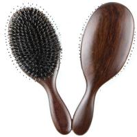 ราคา พร้อมส่ง หวีขนหมูป่าพรีเมี่ยมBoar Bristles Hairbrush ด้ามไม้จันทร์หอม (22932461265)